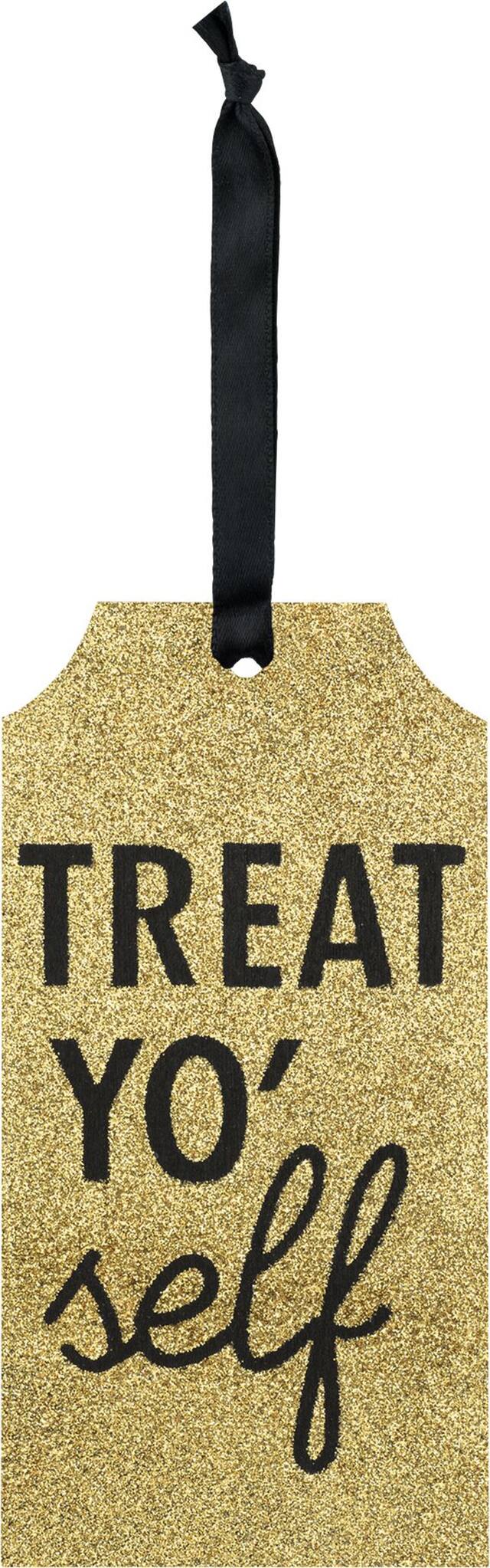 Étiquette de bouteille Treat Yo Self Front_Flat