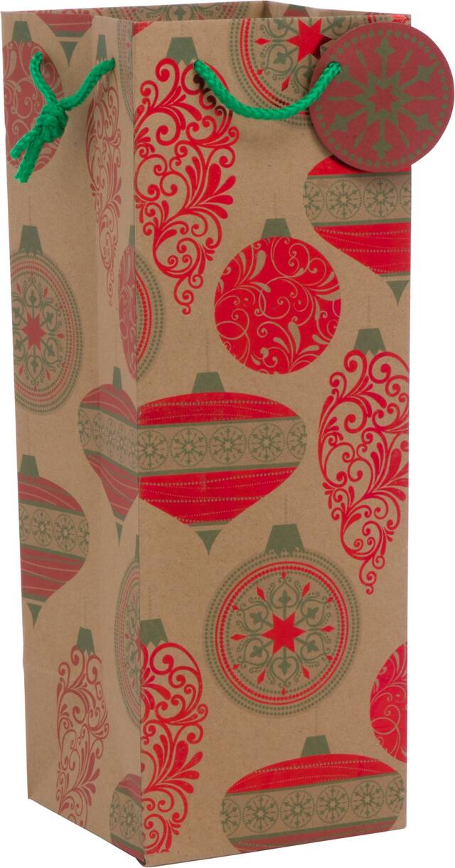 Christmas Ornament Bottle Bag Front_Angled_Right