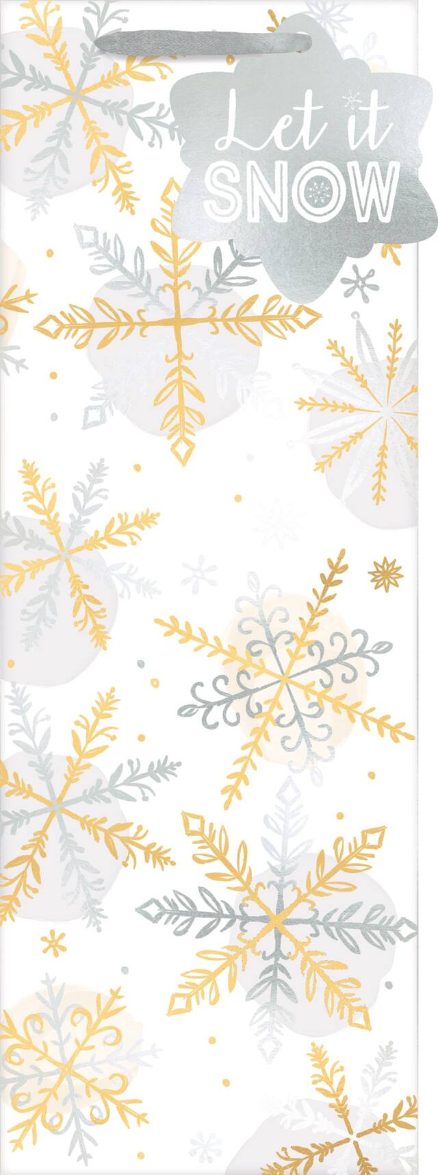 Sac à bouteille Let It Snow Front_Flat