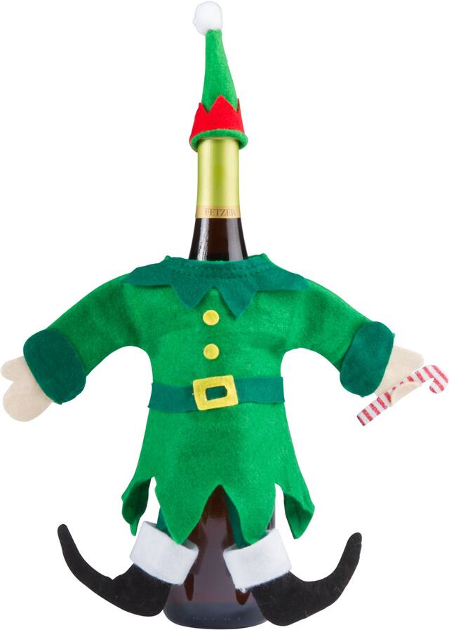 Elf Bottle Decoration Front_Flat