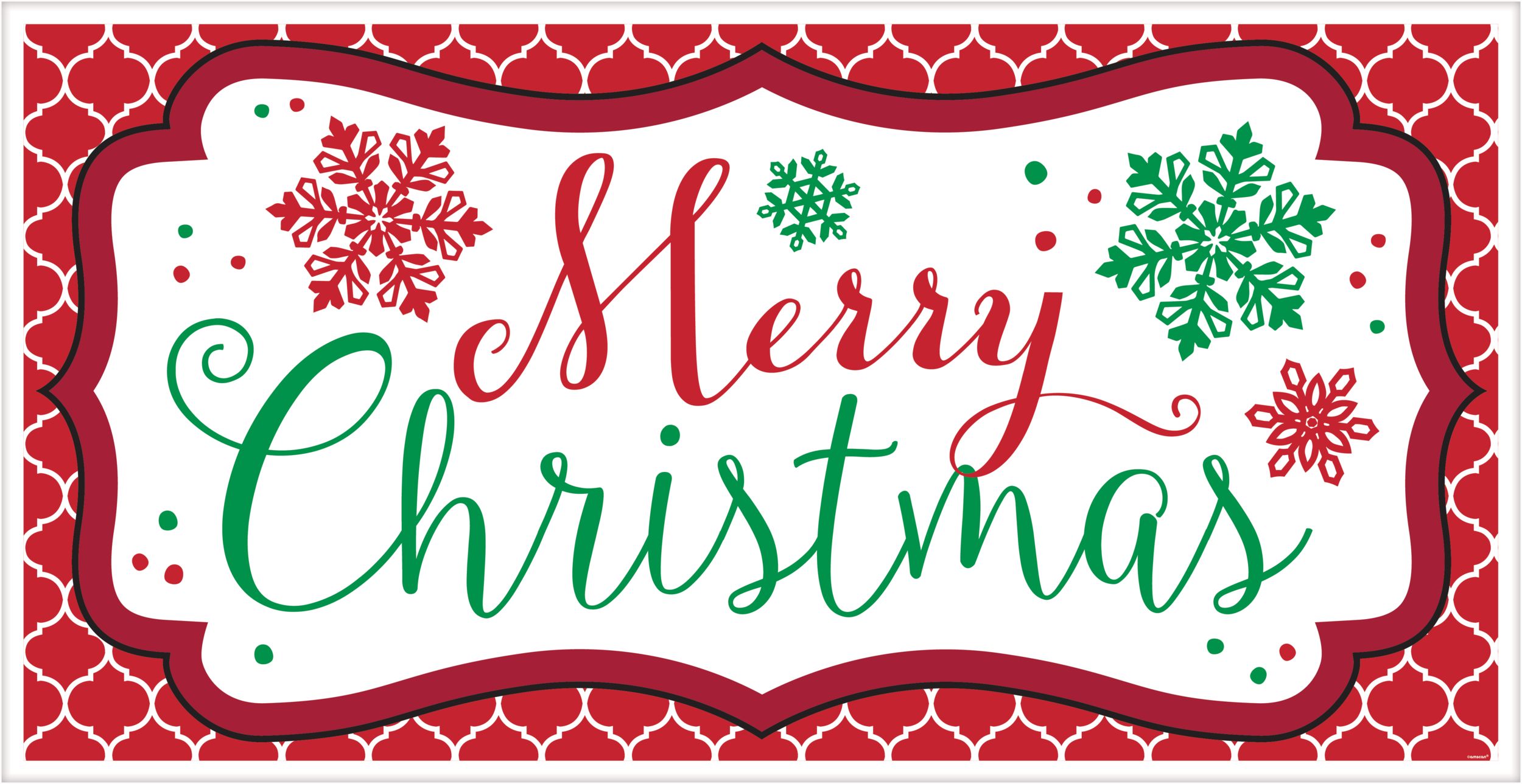 Modern Christmas Merry Christmas Banner Front_Flat