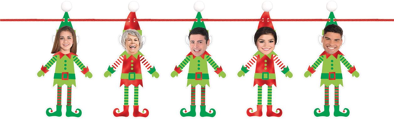 Elf Photo Garland Front_Flat