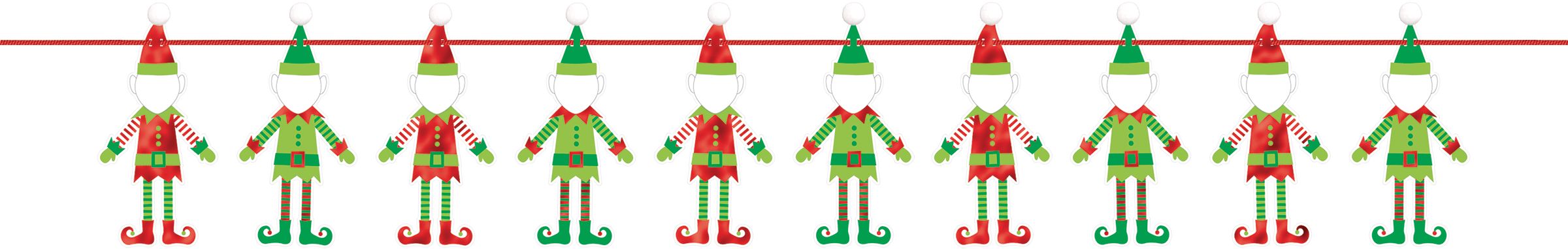 Elf Photo Garland Front_Flat