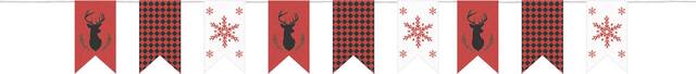 Christmas Burlap Pennant Banner Front_Flat