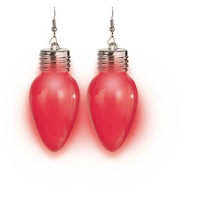 Jumbo Light-Up Christmas Bulb Earrings Front_Flat