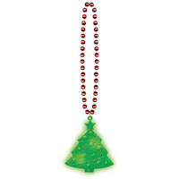 Light-Up Christmas Tree Pendant Necklace Overhead_Flat