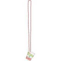 Christmas Shot Glass Necklaces, 4-pk Front_Flat