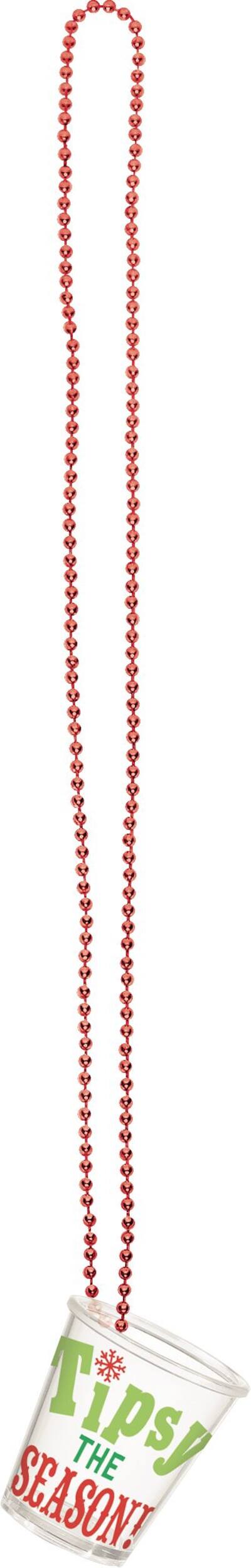 Collier en verre à liqueur de Noël, paq. 4 Front_Flat