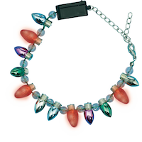 Bracelet avec ampoule de Noël lumineuse Overhead_Flat
