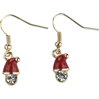 Boucles d'oreilles de Noël, renne et père Noël, 6 pièces Front_Flat