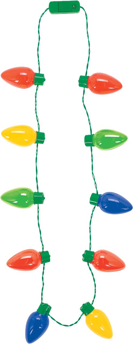 Jumbo Christmas Bulb Light Necklaces, Bulk Packaging | EverythingBranded USA