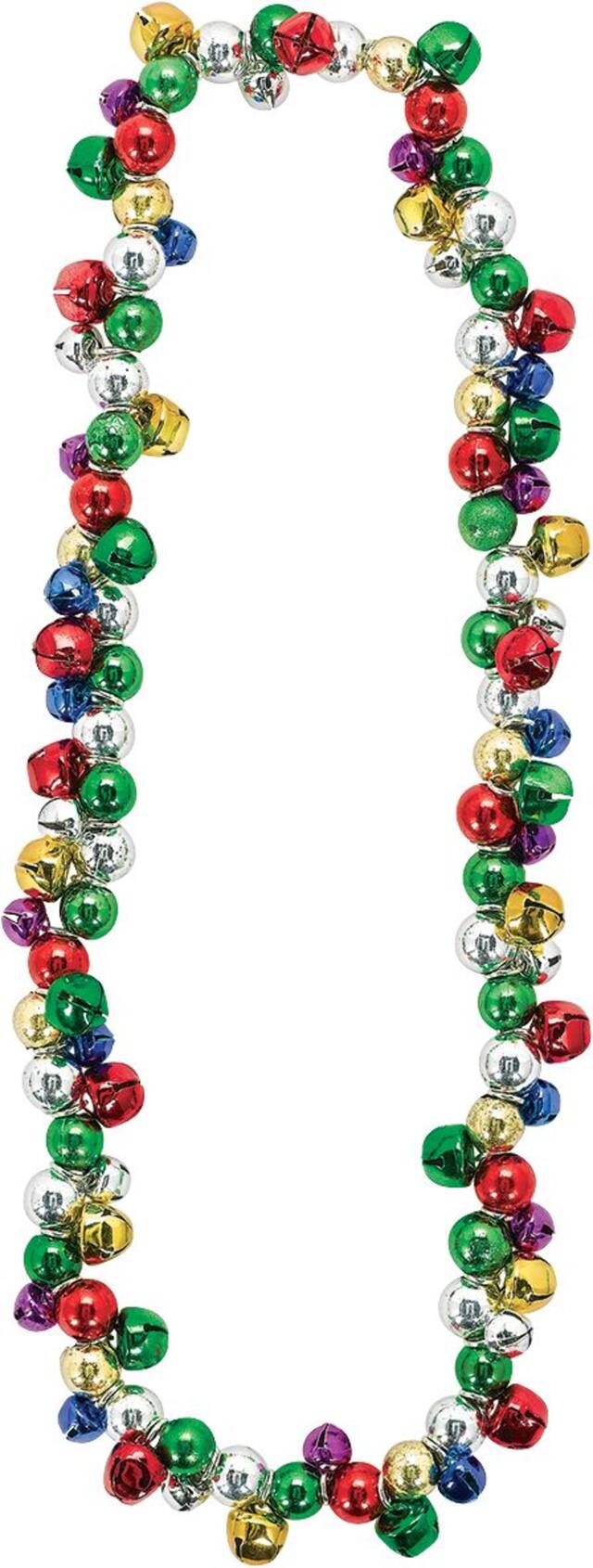 Festive Jingle Bell Necklace Front_Flat