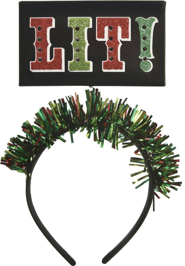 Serre-tête bopper Noël, lumineux Front_Flat