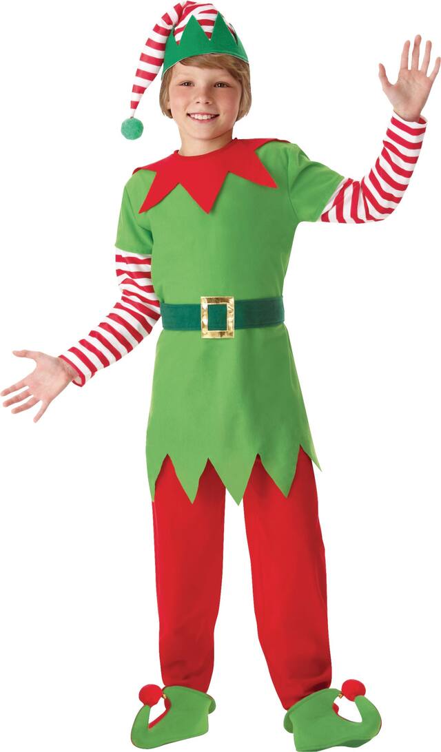 Child Elf Costume, Medium Front_Flat