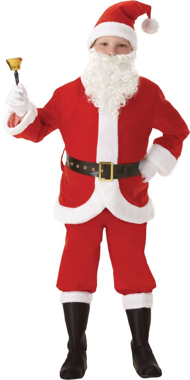 Costume de père Noël pour enfants Front_Flat
