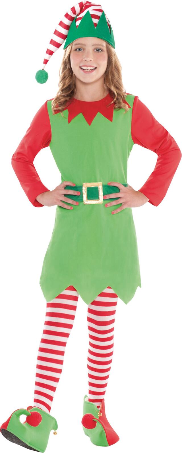 Child Merry Elf Costume, X-Large Front_Elevated