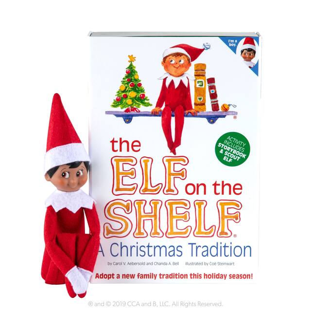 The Elf on the Shelf : Une tradition de Noël : lutin garçon aux yeux bruns Front_Elevated