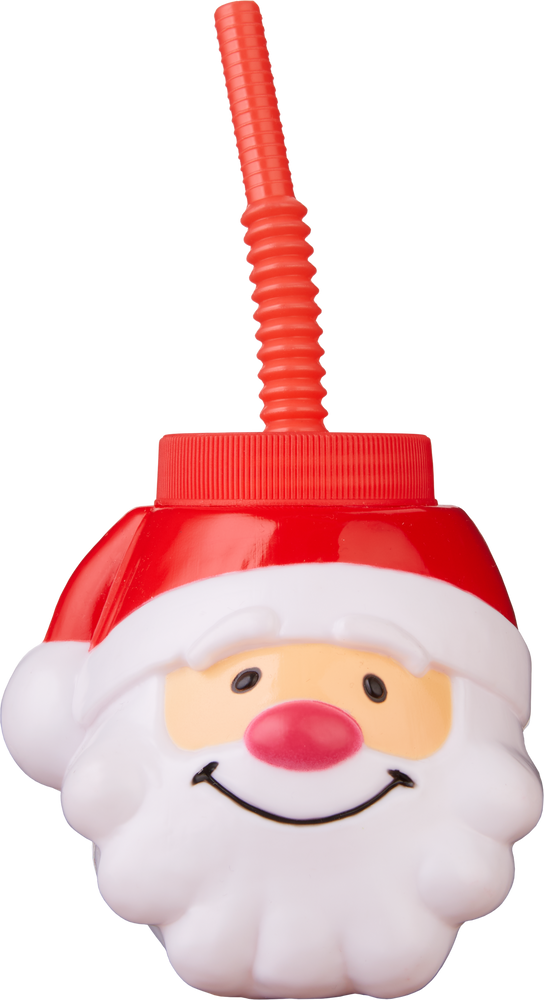 Santa Cup with Straw Party City