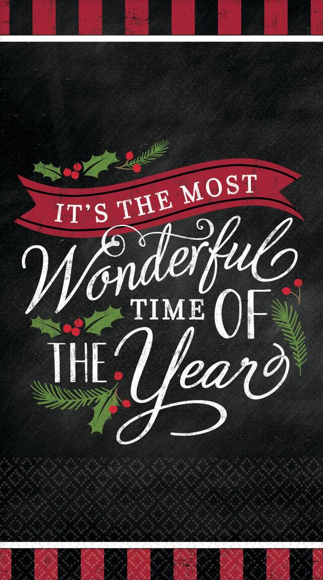 Essuie-mains d'invité Most Wonderful Time, paq. 36 Overhead_Flat