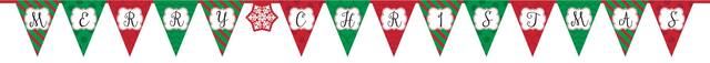 Merry Christmas Pennant Banner Front_Flat