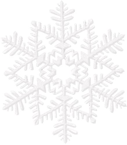 Small Glitter White Snowflake Overhead_Flat