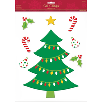 Christmas Tree Gel Cling Decals, 8-ct Front_Flat