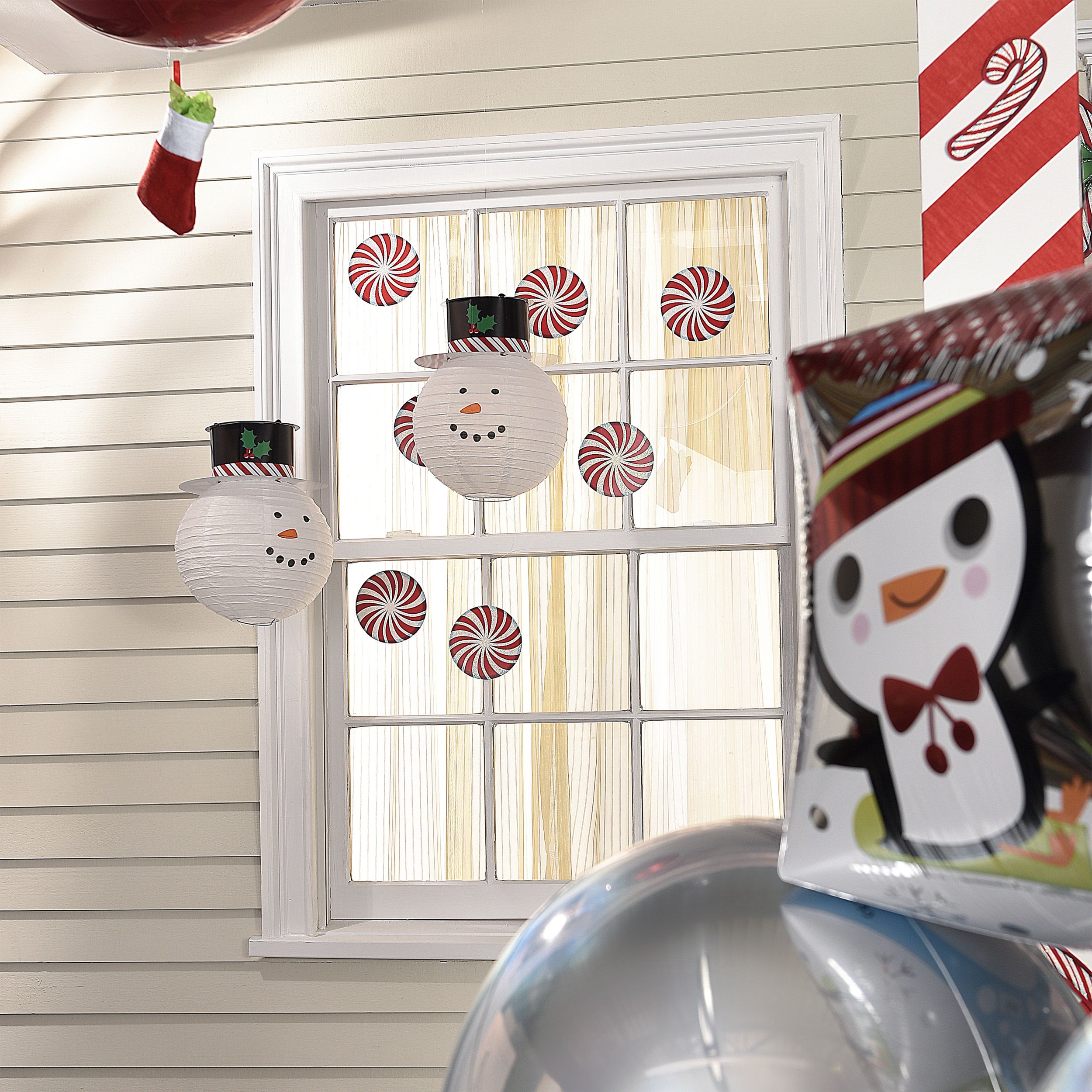 Snowman Paper Lanterns, 3-pk Composite_or_Mixed