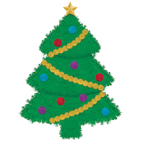 Arbre de Noël décoratif Front_Flat