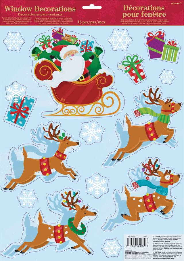 Décalcomanies père Noël, paq. 15 Front_Flat