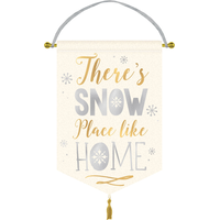 Affiche en tissu Snow Place Like Home Front_Flat