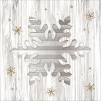 Snowflake Easel Sign Overhead_Flat