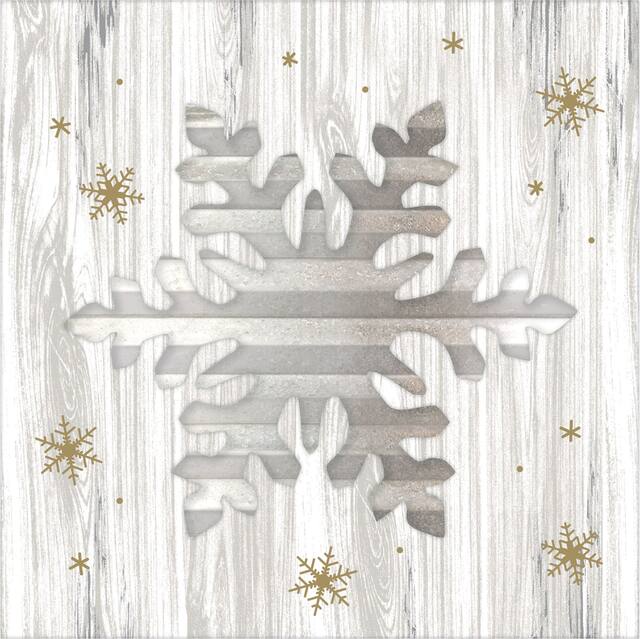 Snowflake Easel Sign Overhead_Flat