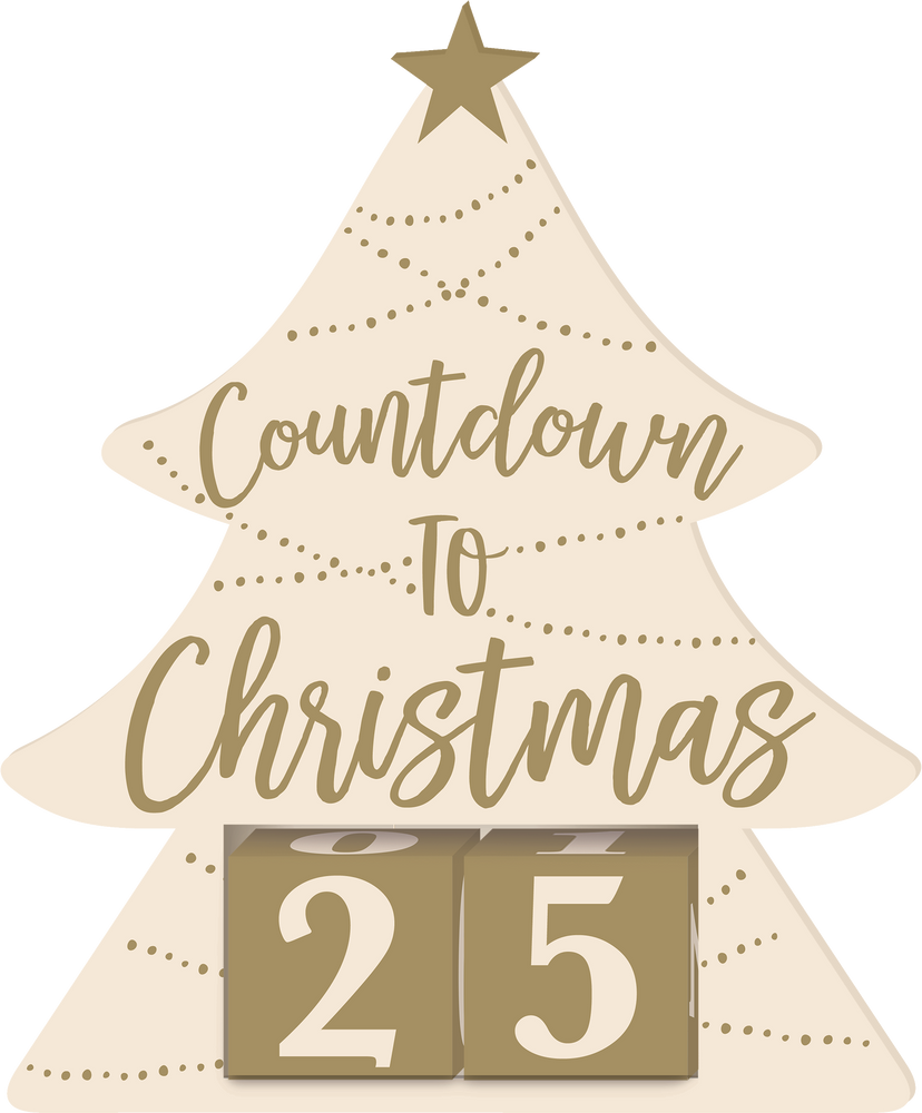 Affiche « Countdown to Christmas », 8 1/2 po x 10 1/4 po Party City