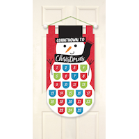 Felt Snowman Christmas Countdown Advent Calendar Front_Flat