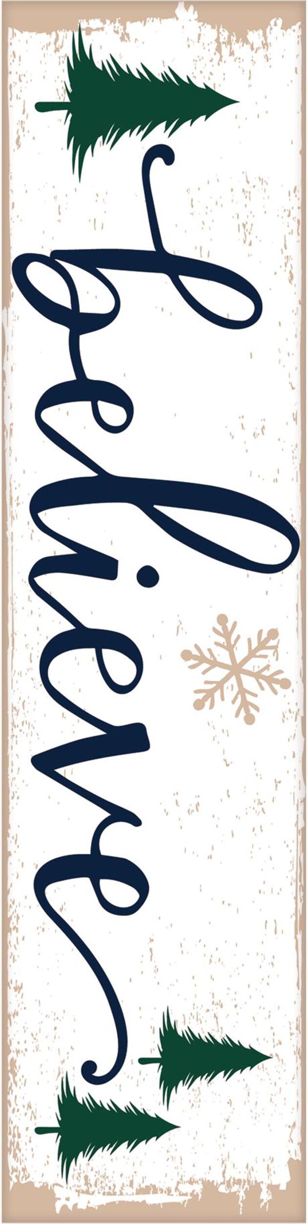 Mini Winter Believe Sign Front_Flat