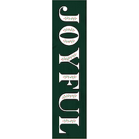 Mini Green Joyful Sign Front_Flat