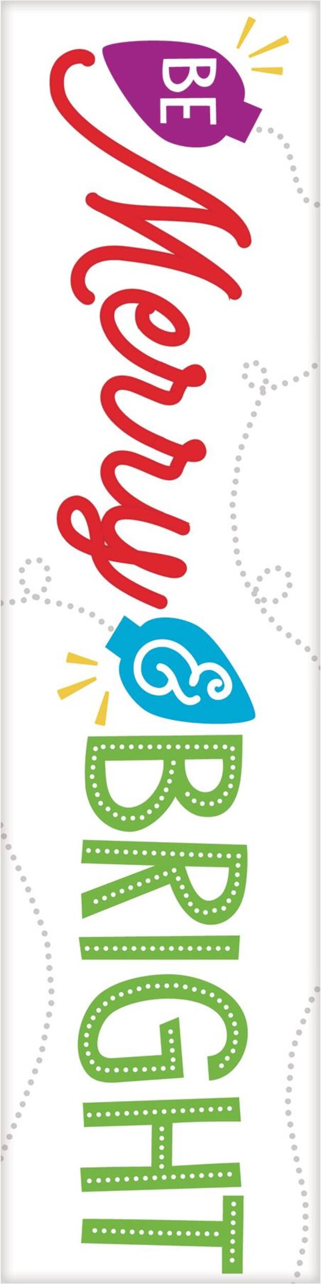 Mini Winter Be Merry Bright Sign Front_Flat