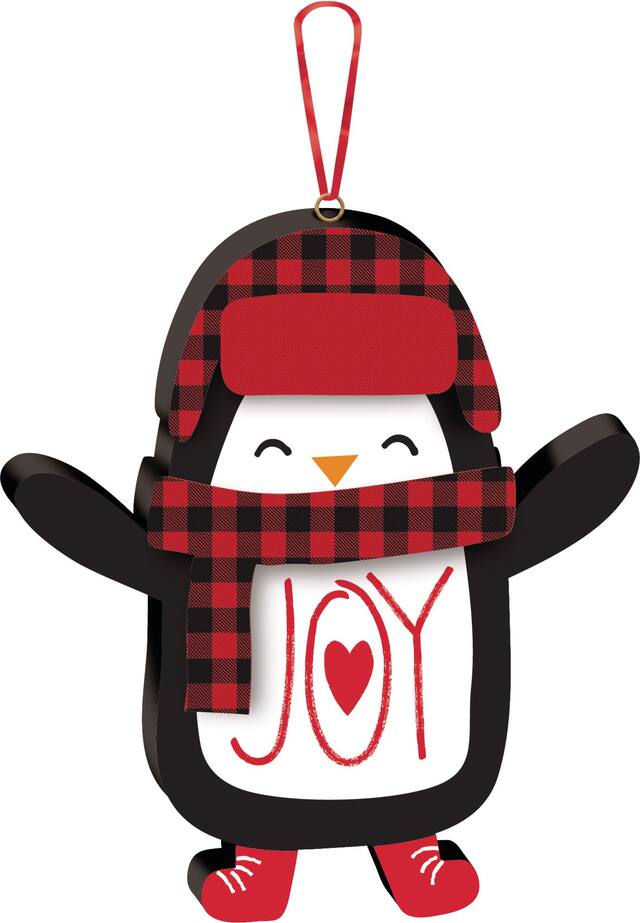 Mini Penguin Ornament Front_Flat
