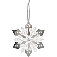 Décoration flocon de neige Front_Flat