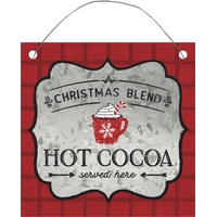 Mini Christmas Blend Hot Cocoa Sign Front_Flat