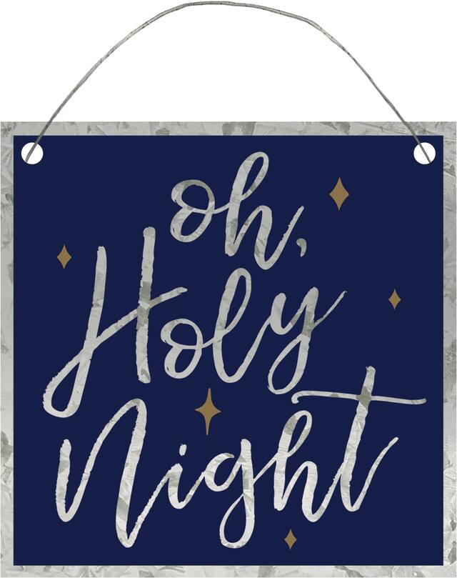 Mini affiche «&nbsp;Oh Holy Night&nbsp;», 4&nbsp;po x 4&nbsp;po Front_Flat