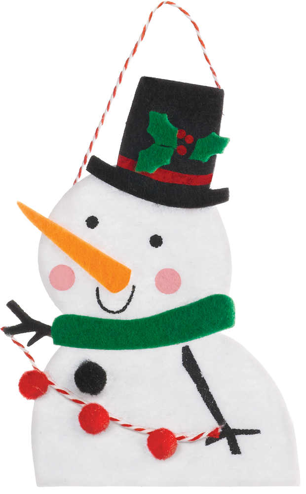 Felt Snowman Christmas Tree Ornament Party City