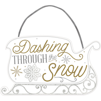 Affiche en forme de traîneau à neige Front_Flat