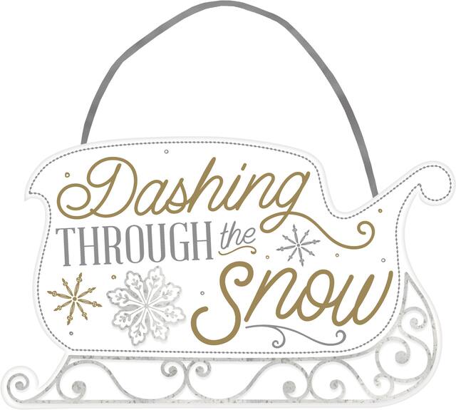 Snow Sleigh Sign Front_Flat