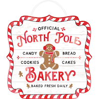 North Pole Bakery Easel Sign Front_Flat
