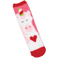 Adult Unicorn & Stripe Socks, 2-pk Front_Flat