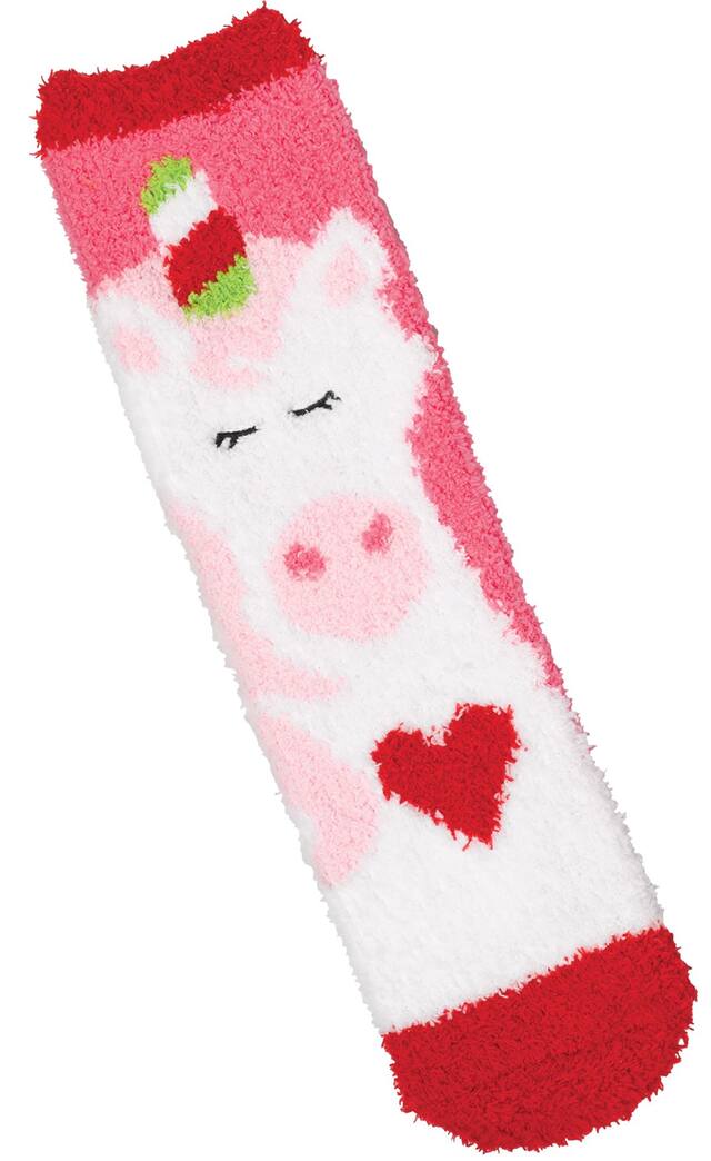 Adult Unicorn & Stripe Socks, 2-pk Front_Flat