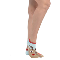 Chaussettes montant aux chevilles renne Front_Angled_Right