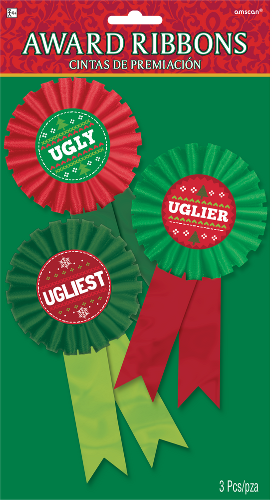 Ugly sweater prize outlet ribbons