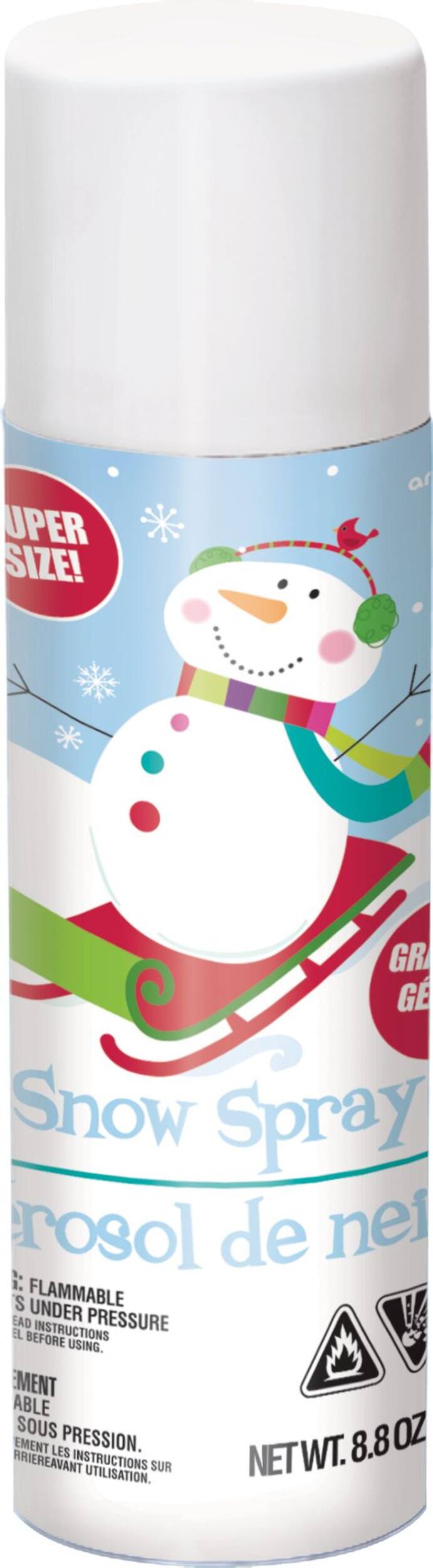 Snow Spray Can, 3-oz Front_Flat